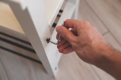 Disassembling furniture with a hex key
