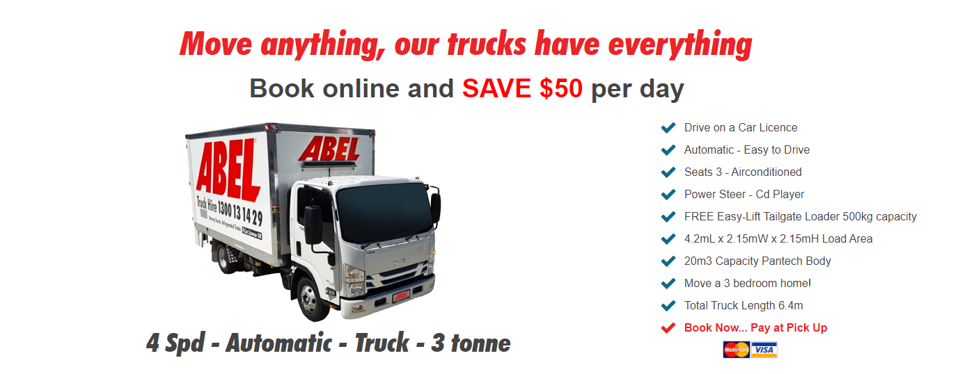 Abel Truck Hire: Our Trucks